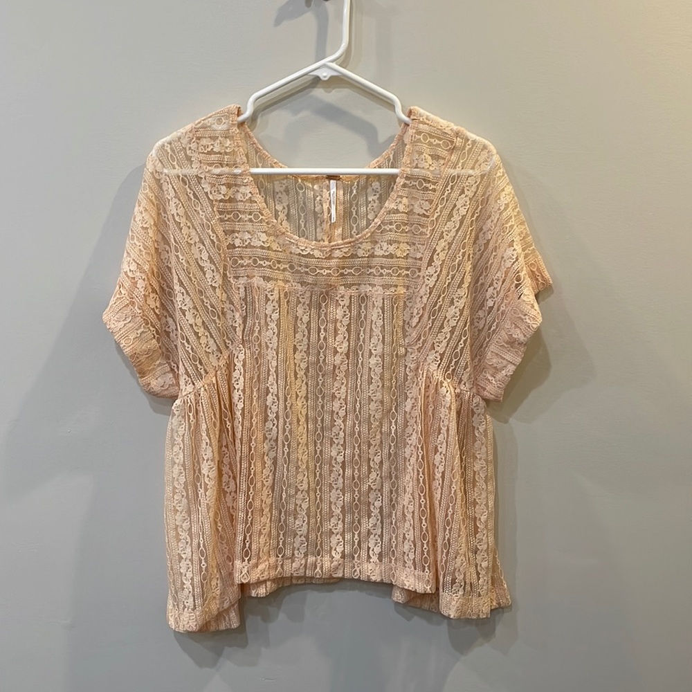 Oversized lace free people size small